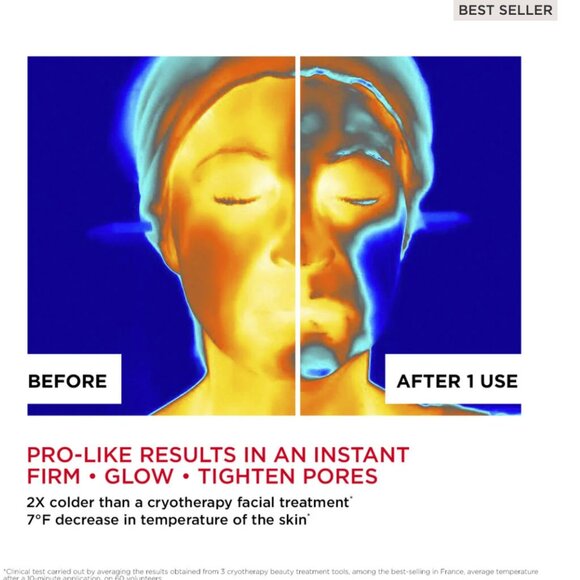 🌷New🌷 CLARINS Paris Cryo-Flash Cream Mask, Travel size: 15 mL, 0.5 oz. - Picture 5 of 7